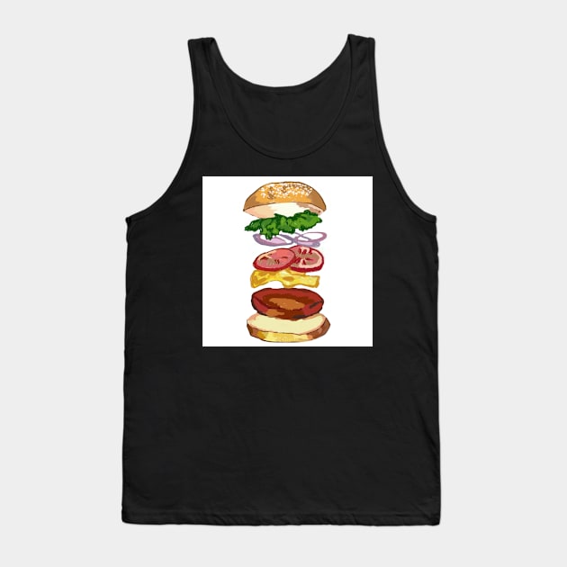 That Daily Hamburger Tank Top by Art by Ergate